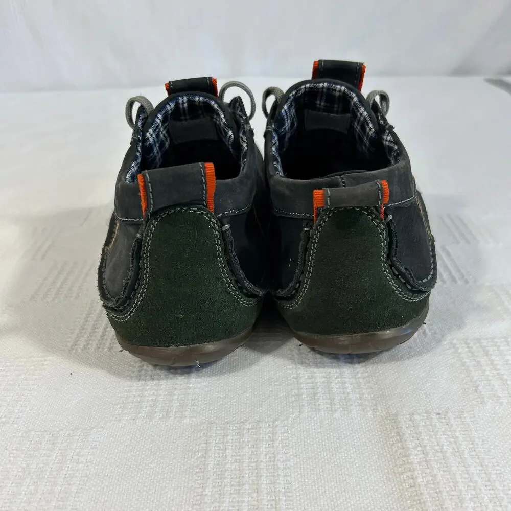 Muk Luks Mens 10 Cory Casual Shoes Green Orange Leather Upper